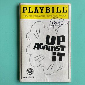 ALISON FRASER Only) Signed Playbill UP AGAINST IT ROGER BART PHILIP CASNOFF 1989